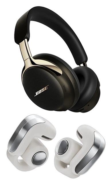 Two pairs of Bose headphones
